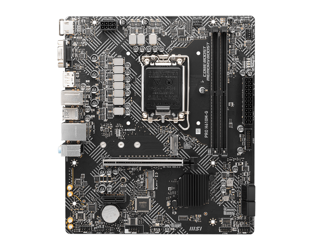 MSI Motherboard pro H610m-G DDR5 MSI Motherboard pro H610m-G DDR5